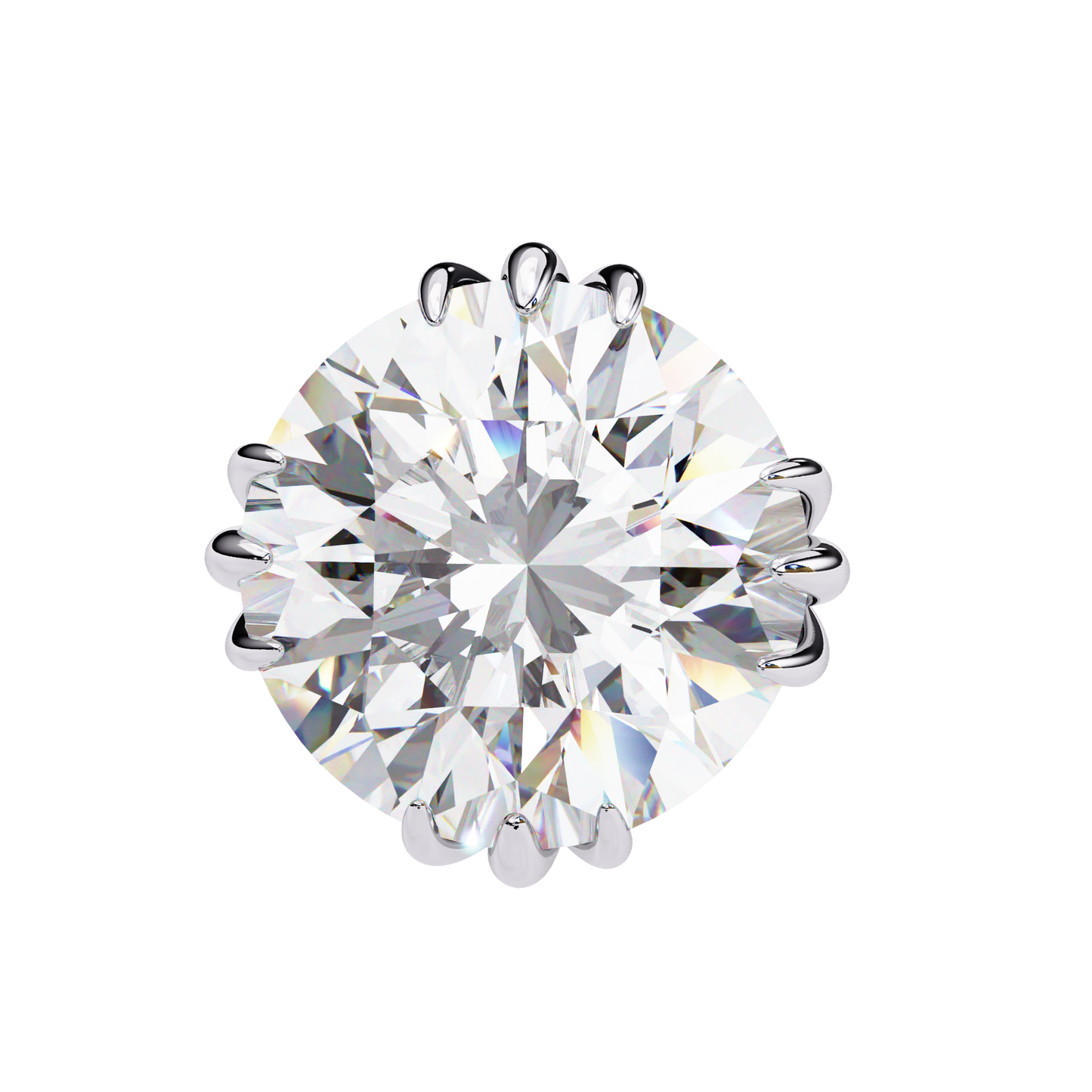 2.80Ct Round Cut Top Grade Diamond Minimalist Elegant Dainty Pave Set Push Back Stud Earring For Gift
