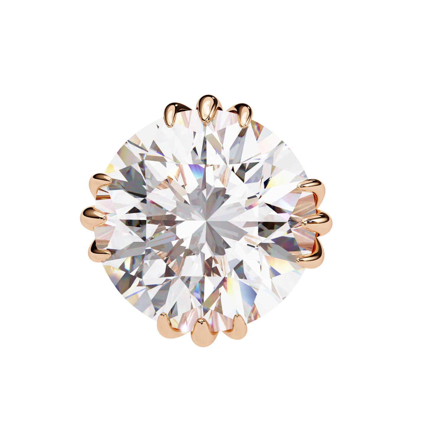 2.80Ct Round Cut Top Grade Diamond Minimalist Elegant Dainty Pave Set Push Back Stud Earring For Gift