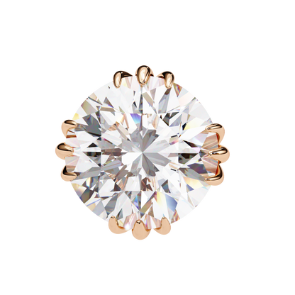 2.80Ct Round Cut Top Grade Diamond Minimalist Elegant Dainty Pave Set Push Back Stud Earring For Gift