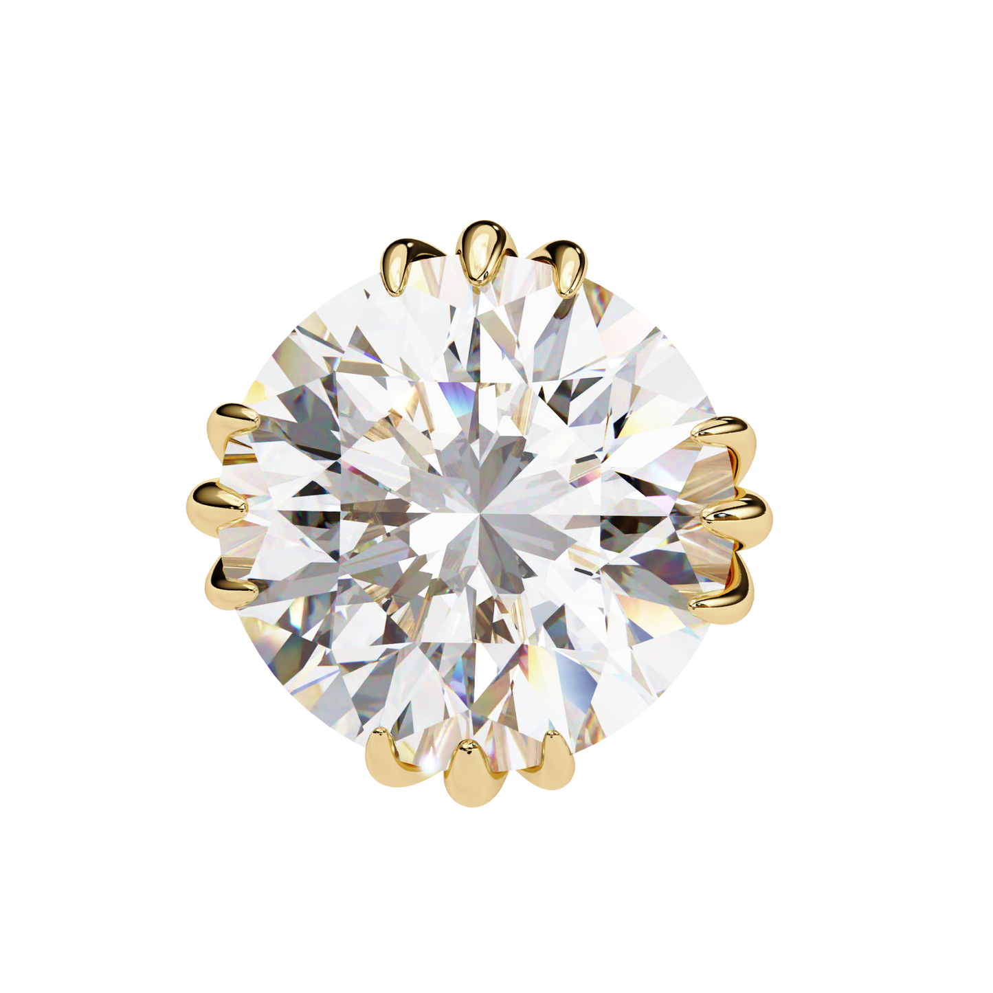 2.80Ct Round Cut Top Grade Diamond Minimalist Elegant Dainty Pave Set Push Back Stud Earring For Gift