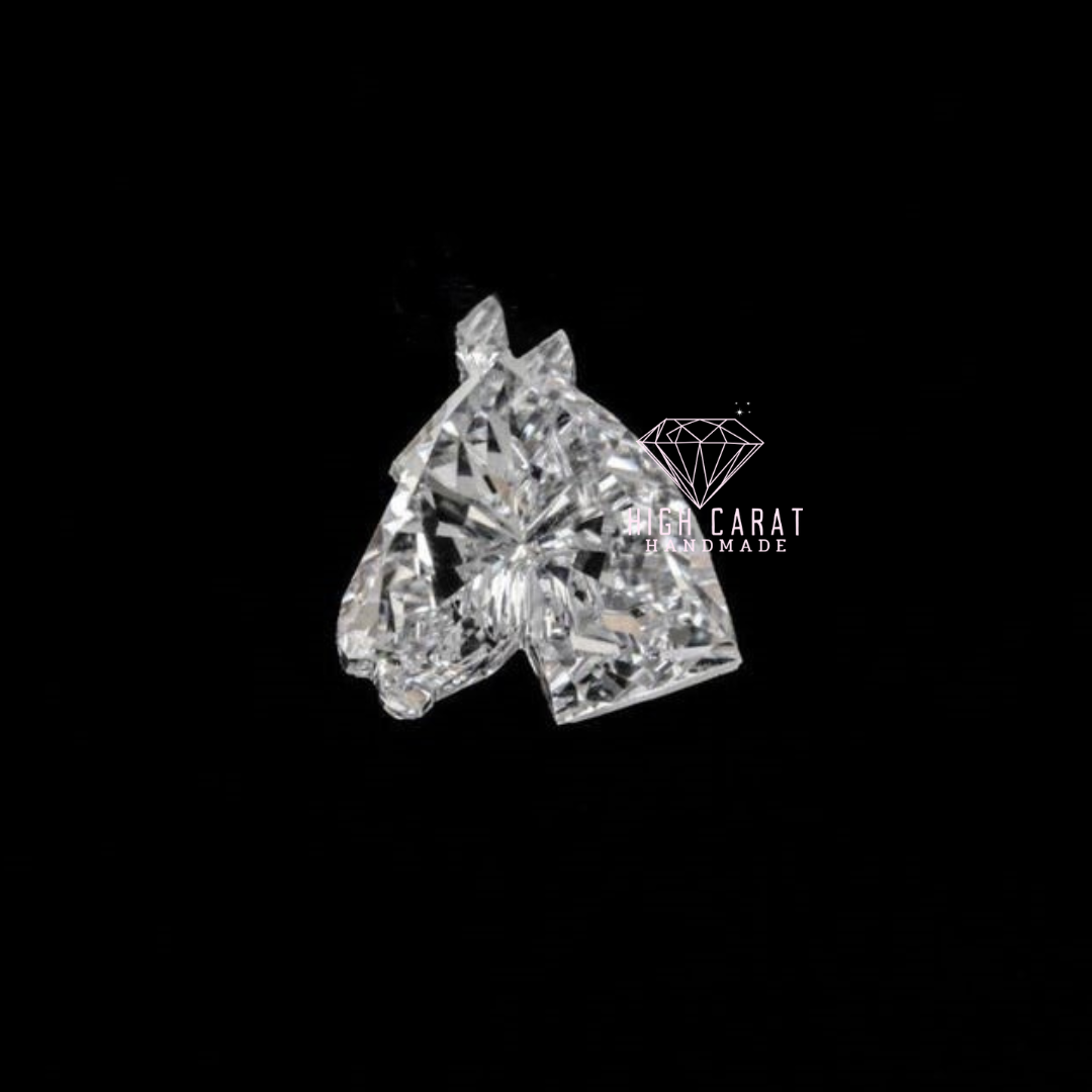 Horse Shape Antique Lab Grown Fancy Cut Diamond