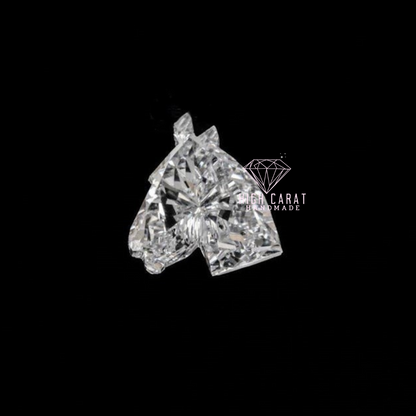 Horse Shape Antique Lab Grown Fancy Cut Diamond