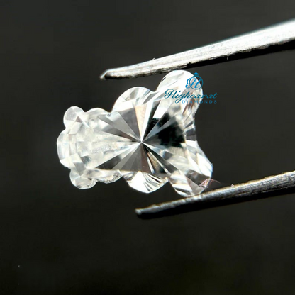 Teddy Bear Cut Elegance Loose Diamond, Antique Lab Grown Cluster Delicate Statement Diamond  Use For Custom Jewelry
