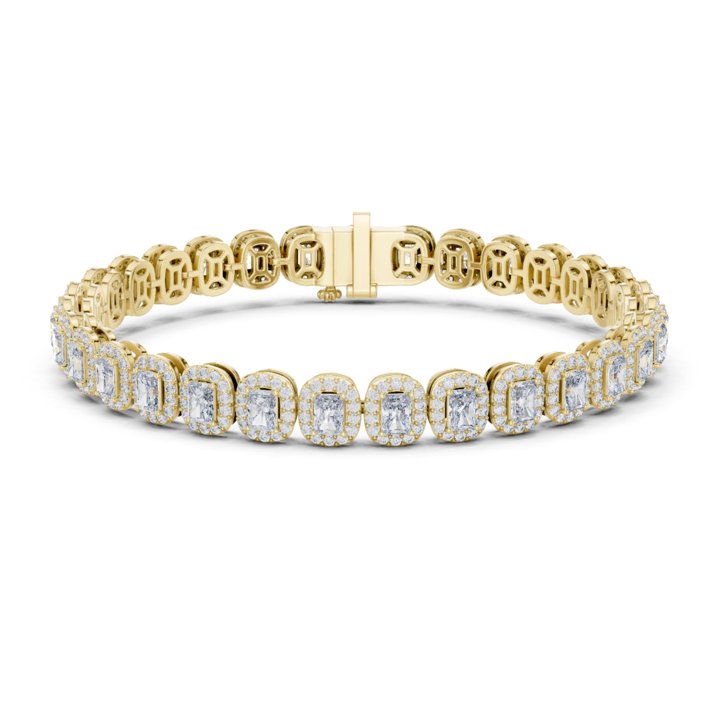 6.40CT Round and Radiant Cut Diamond Unique Prong Set Handcrafted Classic Wedding Wear Bracelet Gift For Women's - HIGHCARAT DIAMONDS