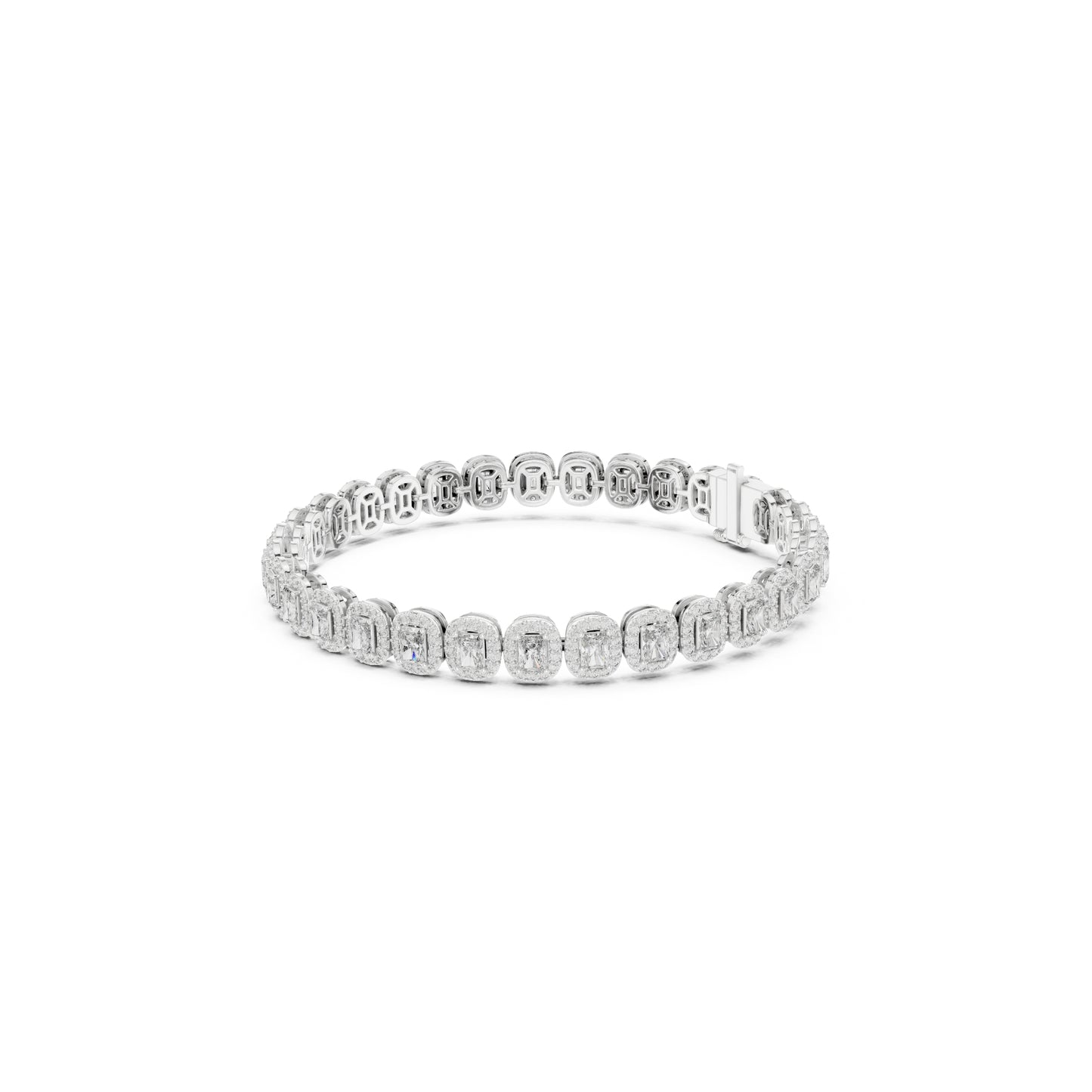 6.40CT Round and Radiant Cut Diamond Unique Prong Set Handcrafted Classic Wedding Wear Bracelet Gift For Women's - HIGHCARAT DIAMONDS