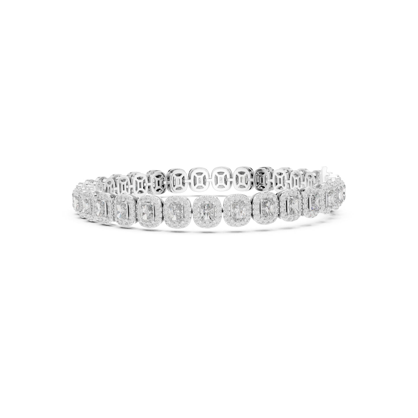 6.40CT Round and Radiant Cut Diamond Unique Prong Set Handcrafted Classic Wedding Wear Bracelet Gift For Women's - HIGHCARAT DIAMONDS