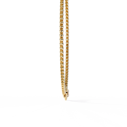 6.42 Ct,10k White Solid Gold Fancy Round Cut Lab Grown& Natural Prong Set  Wedding Diamond  Necklace - HIGHCARAT DIAMONDS