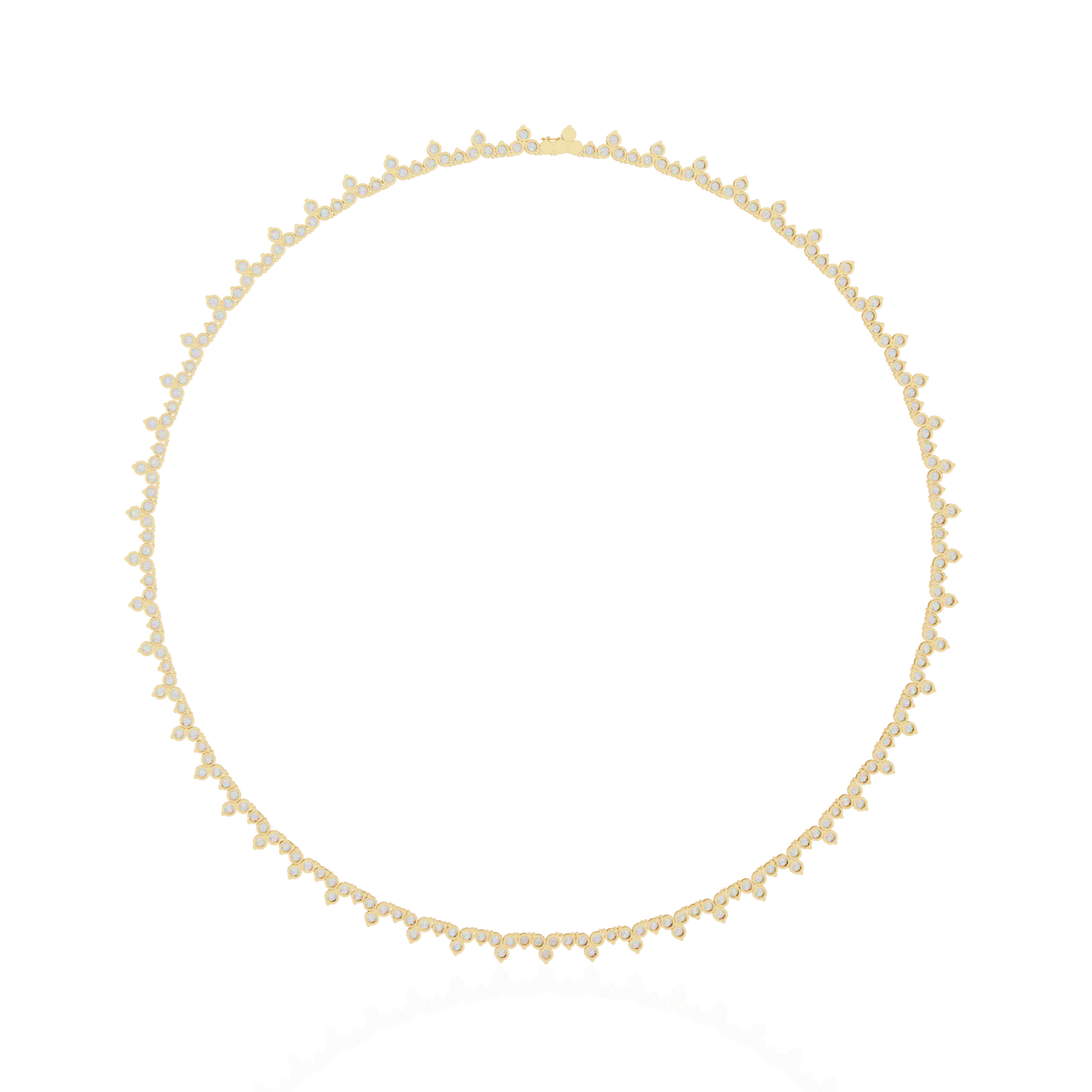 Round Cut 6.61 Ct Lab Grown And Natural Vintage Antique Bridesmaid Diamond Necklace - HIGHCARAT DIAMONDS