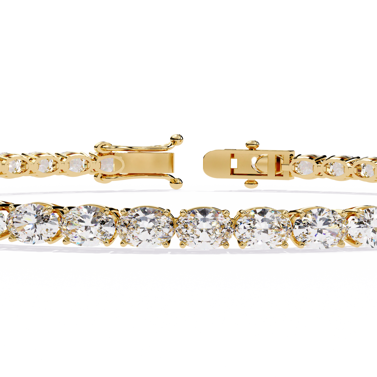 6.72Ct Oval Cut Top Grade Diamond Unique Minimalist Vintage Elegant Stacking Tennis Bridal Bracelet For Her - HIGHCARAT DIAMONDS