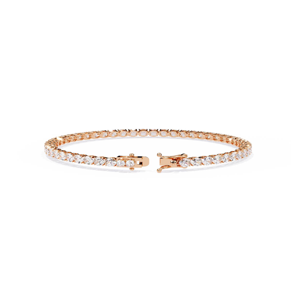 6.72Ct Oval Cut Top Grade Diamond Unique Minimalist Vintage Elegant Stacking Tennis Bridal Bracelet For Her - HIGHCARAT DIAMONDS