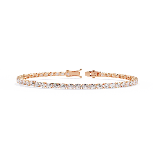 6.72Ct Oval Cut Top Grade Diamond Unique Minimalist Vintage Elegant Stacking Tennis Bridal Bracelet For Her - HIGHCARAT DIAMONDS