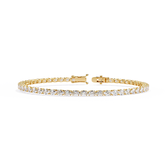 6.72Ct Oval Cut Top Grade Diamond Unique Minimalist Vintage Elegant Stacking Tennis Bridal Bracelet For Her - HIGHCARAT DIAMONDS