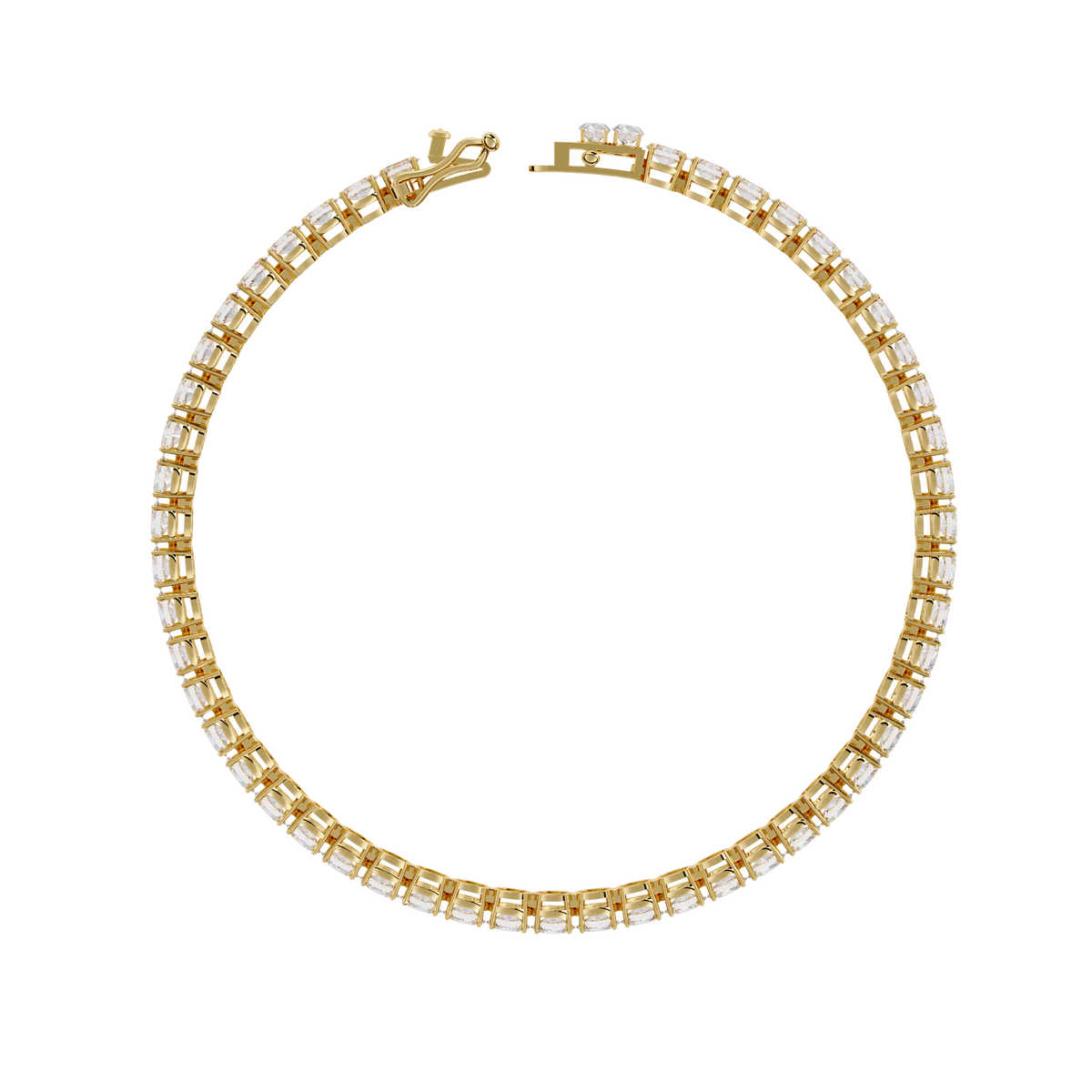 6.72Ct Oval Cut Top Grade Diamond Unique Minimalist Vintage Elegant Stacking Tennis Bridal Bracelet For Her - HIGHCARAT DIAMONDS