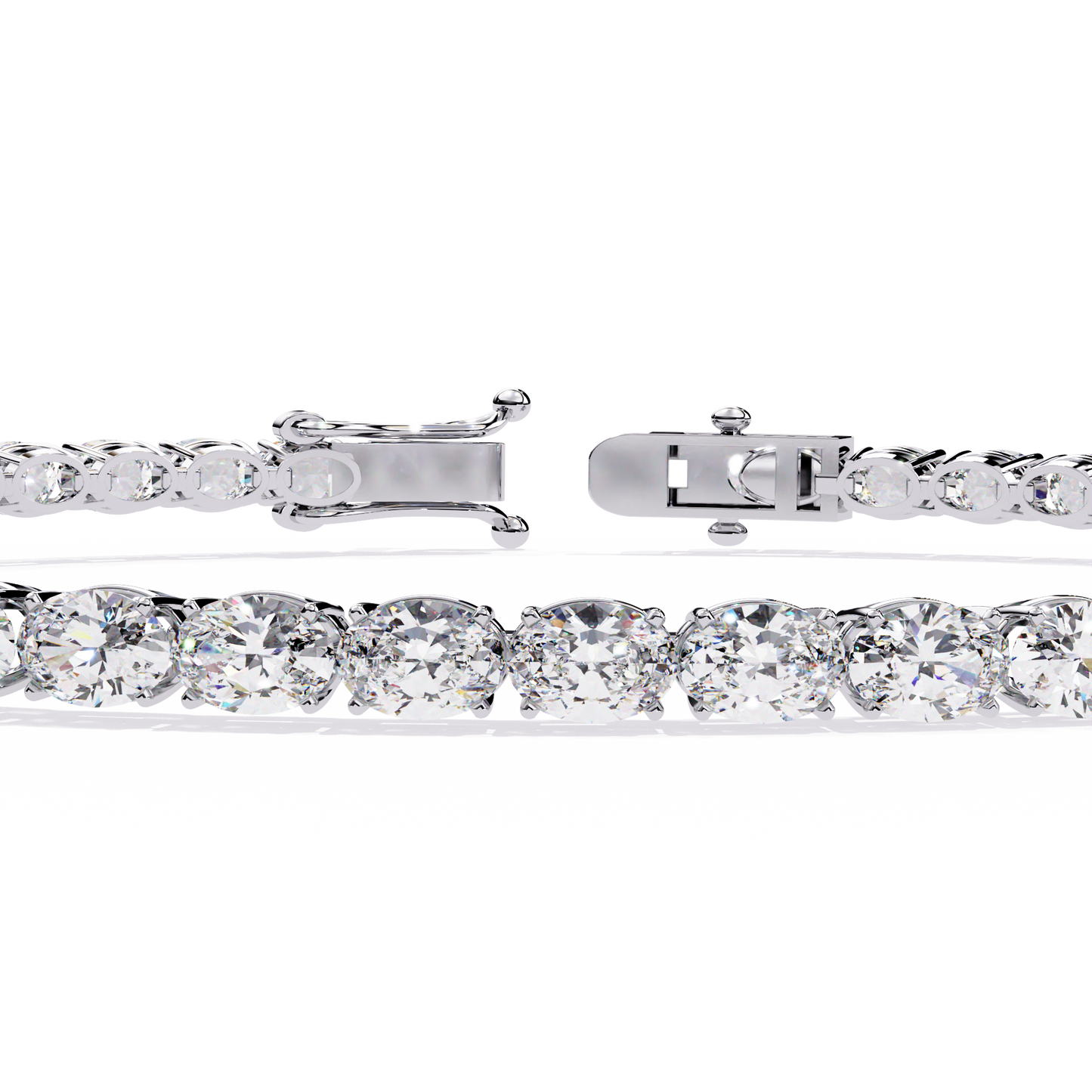6.72Ct Oval Cut Top Grade Diamond Unique Minimalist Vintage Elegant Stacking Tennis Bridal Bracelet For Her - HIGHCARAT DIAMONDS