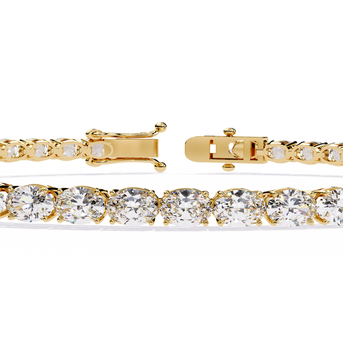 6.72Ct Oval Cut Top Grade Diamond Unique Minimalist Vintage Elegant Stacking Tennis Bridal Bracelet For Her - HIGHCARAT DIAMONDS