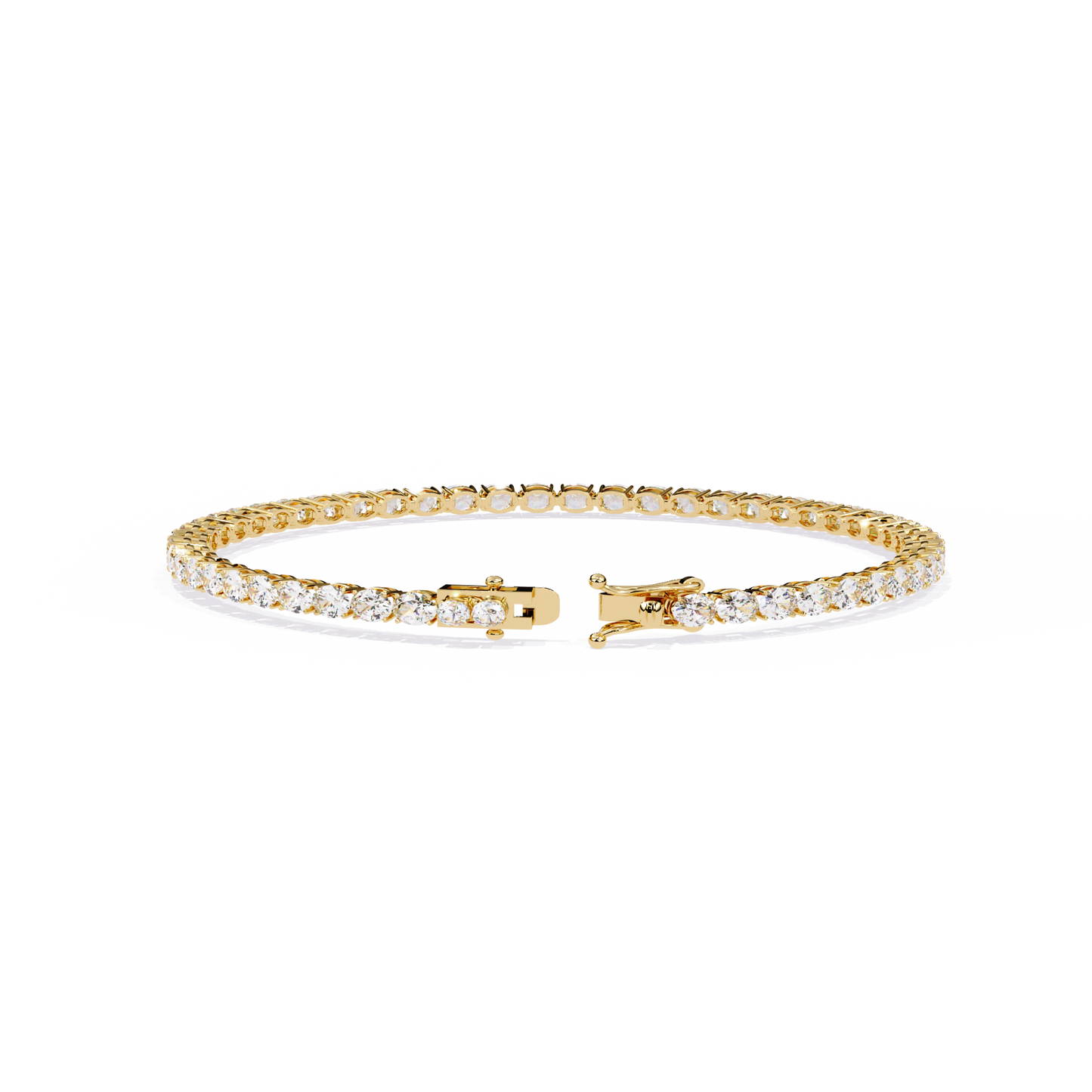 6.72Ct Oval Cut Top Grade Diamond Unique Minimalist Vintage Elegant Stacking Tennis Bridal Bracelet For Her - HIGHCARAT DIAMONDS