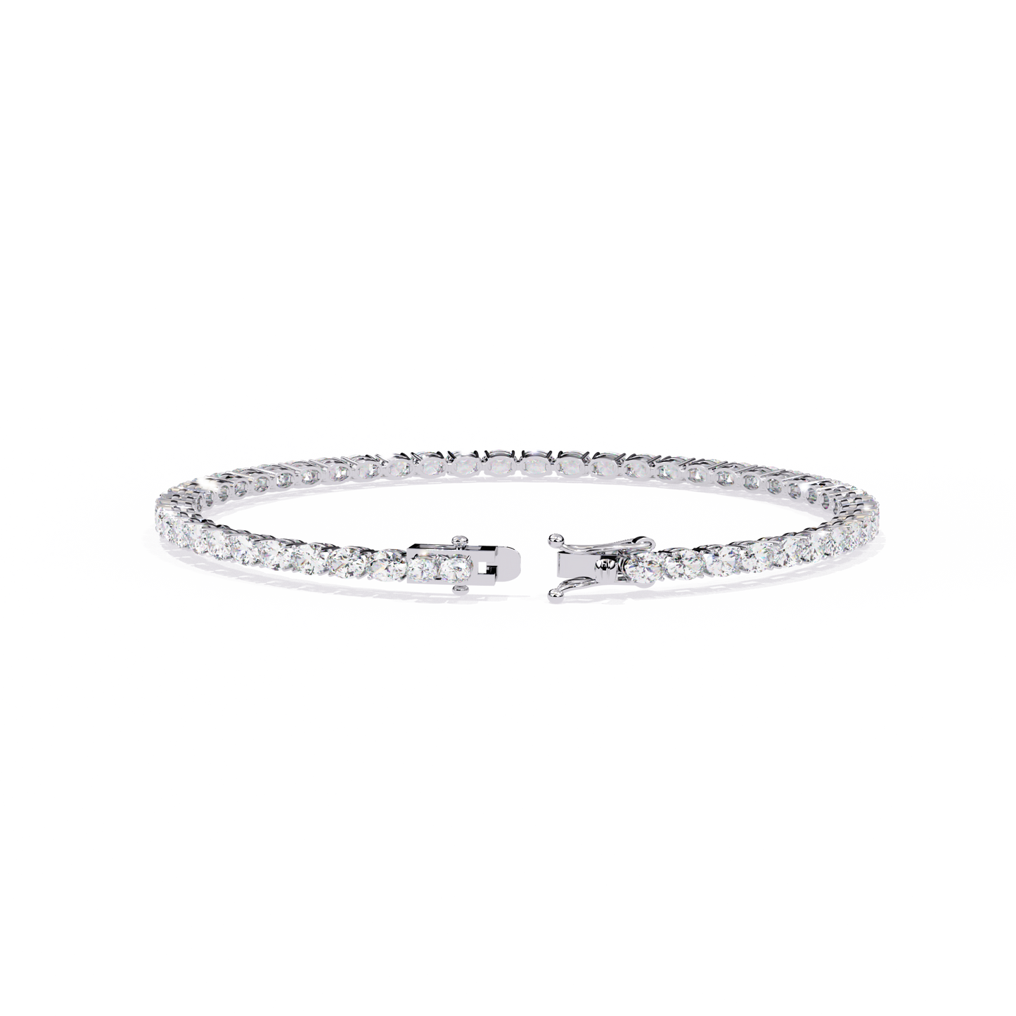 6.72Ct Oval Cut Top Grade Diamond Unique Minimalist Vintage Elegant Stacking Tennis Bridal Bracelet For Her - HIGHCARAT DIAMONDS