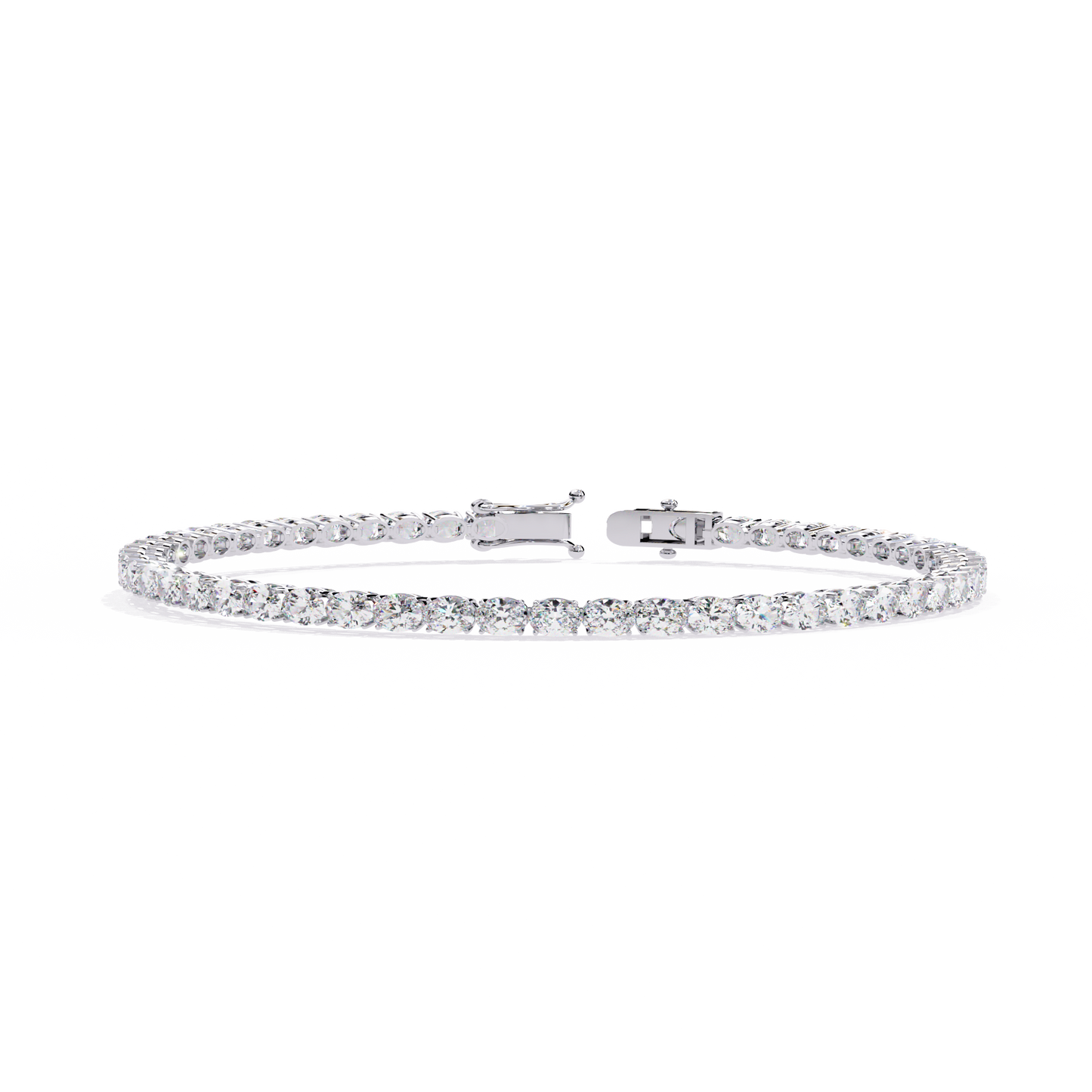 6.72Ct Oval Cut Top Grade Diamond Unique Minimalist Vintage Elegant Stacking Tennis Bridal Bracelet For Her - HIGHCARAT DIAMONDS