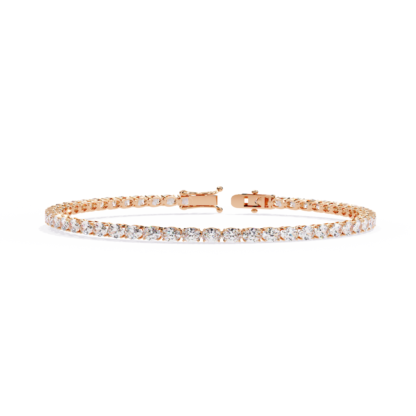 6.72Ct Oval Cut Top Grade Diamond Unique Minimalist Vintage Elegant Stacking Tennis Bridal Bracelet For Her - HIGHCARAT DIAMONDS