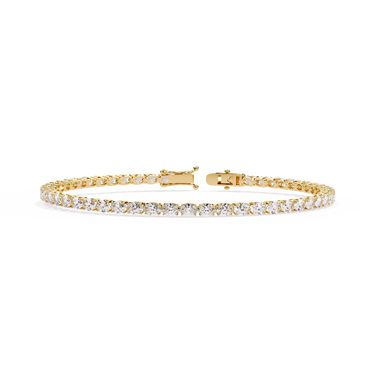 6.72Ct Oval Cut Top Grade Diamond Unique Minimalist Vintage Elegant Stacking Tennis Bridal Bracelet For Her - HIGHCARAT DIAMONDS