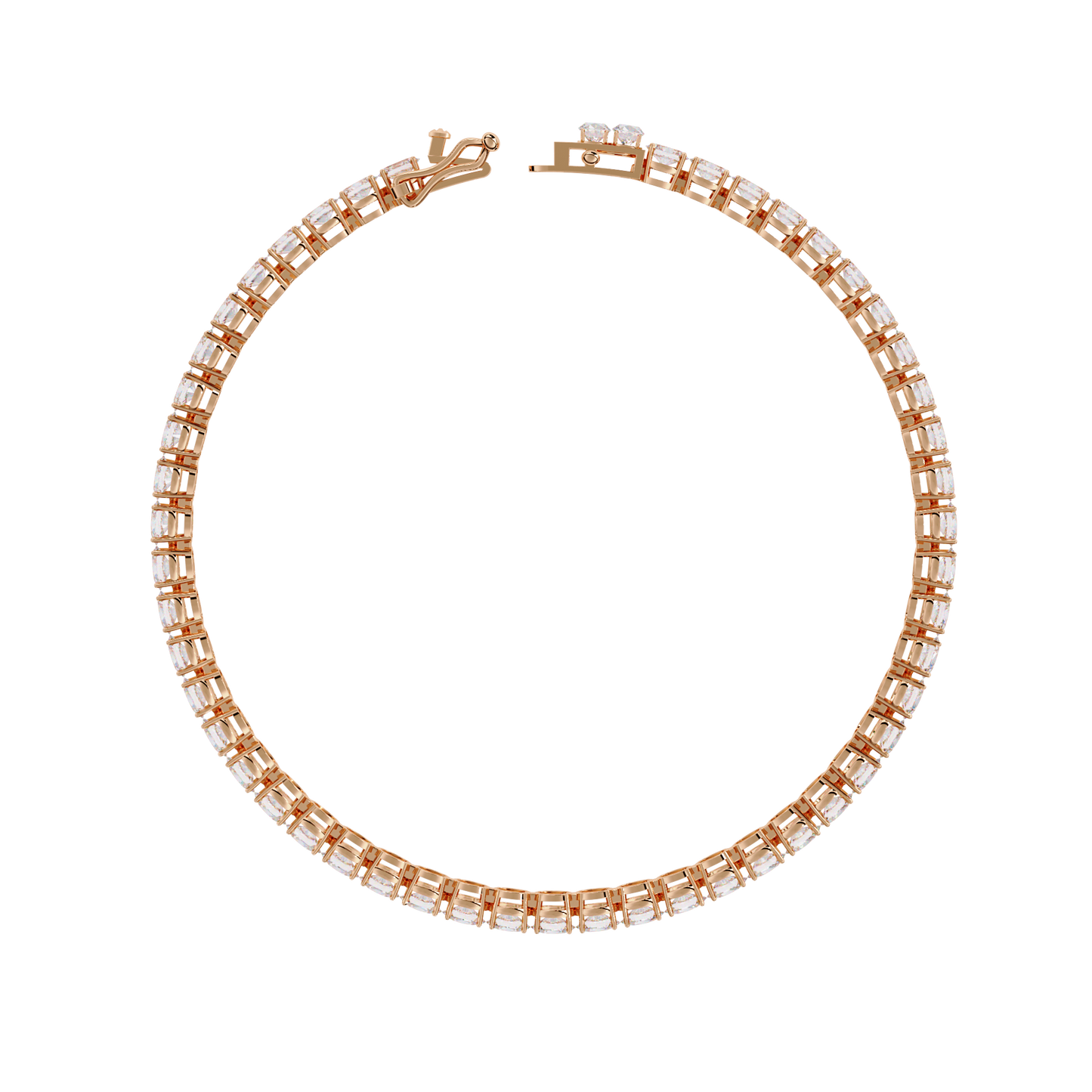 6.72Ct Oval Cut Top Grade Diamond Unique Minimalist Vintage Elegant Stacking Tennis Bridal Bracelet For Her - HIGHCARAT DIAMONDS