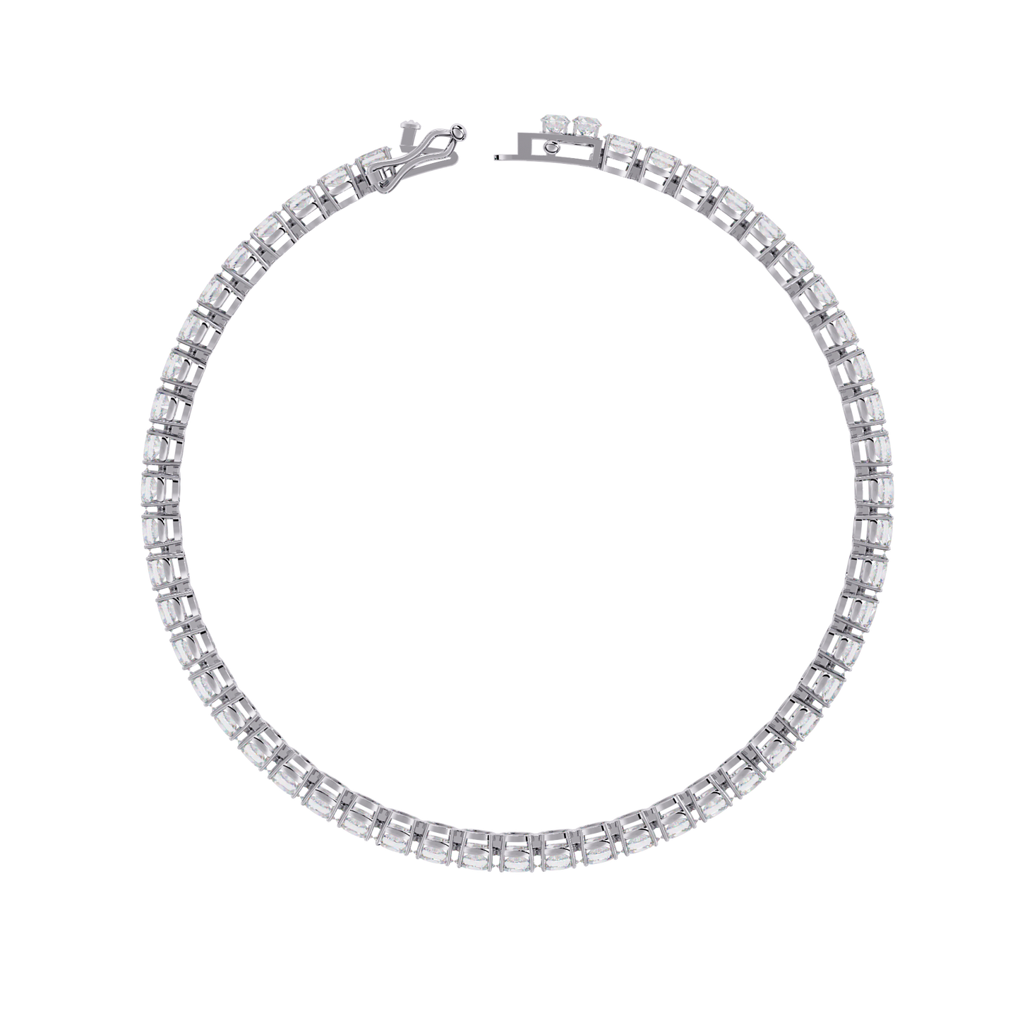 6.72Ct Oval Cut Top Grade Diamond Unique Minimalist Vintage Elegant Stacking Tennis Bridal Bracelet For Her - HIGHCARAT DIAMONDS