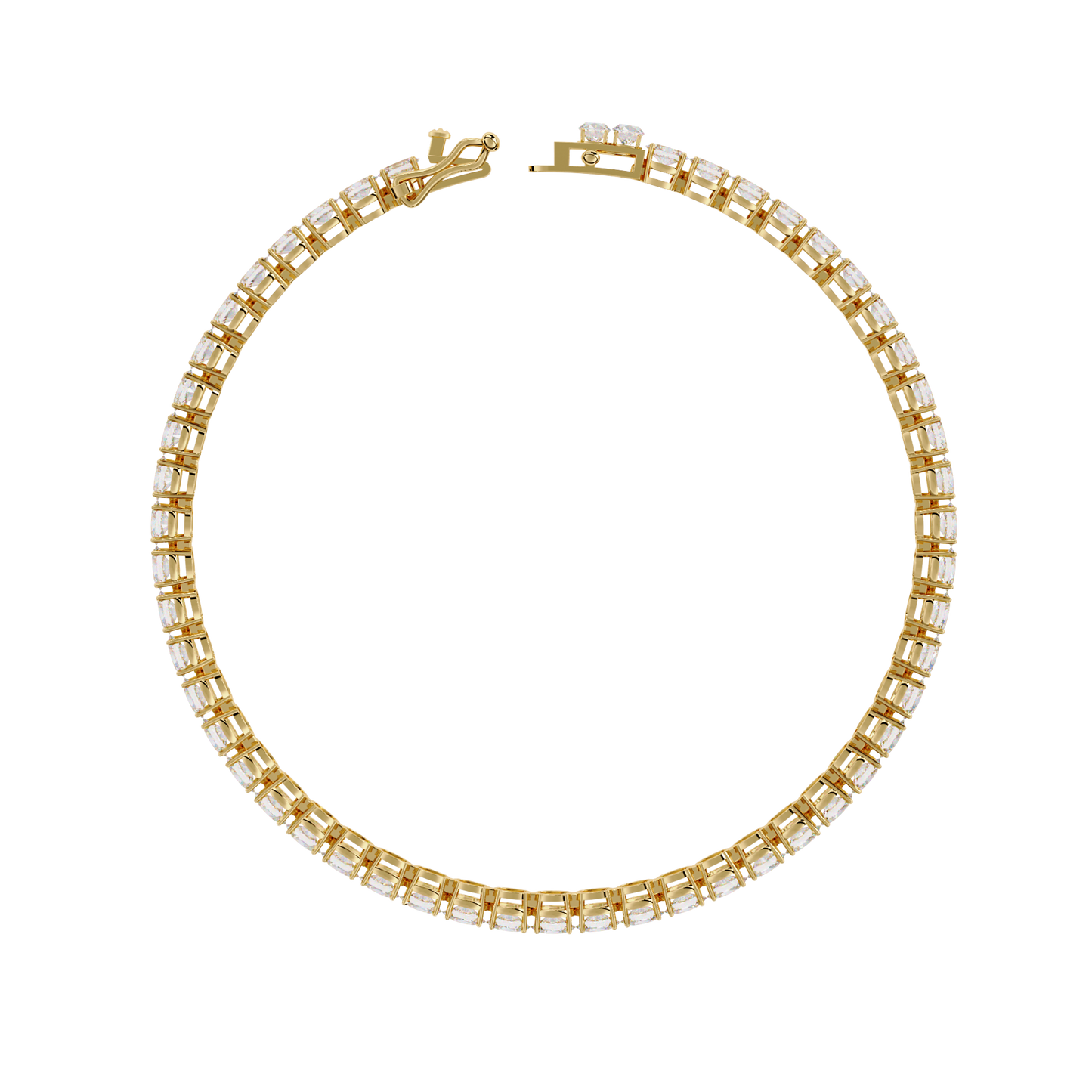 6.72Ct Oval Cut Top Grade Diamond Unique Minimalist Vintage Elegant Stacking Tennis Bridal Bracelet For Her - HIGHCARAT DIAMONDS