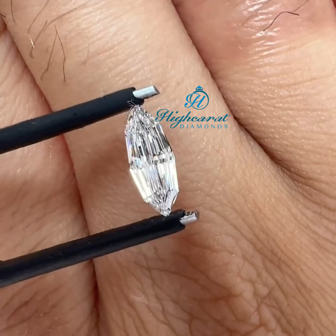 Marquise Shape Step Cut Diamond, Antique Flawless Clarity Lab Grown Dainty Perfect Classic Diamond Use For Solitaire Ring, Pendant