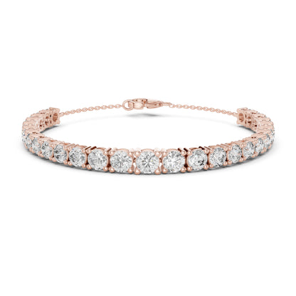 7.14Ct Round Cut High Quality Lab Grown Diamond Vintage Cluster Sparkling Dainty Charm Bracelet For Women's - HIGHCARAT DIAMONDS