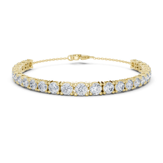 7.14Ct Round Cut High Quality Lab Grown Diamond Vintage Cluster Sparkling Dainty Charm Bracelet For Women's - HIGHCARAT DIAMONDS