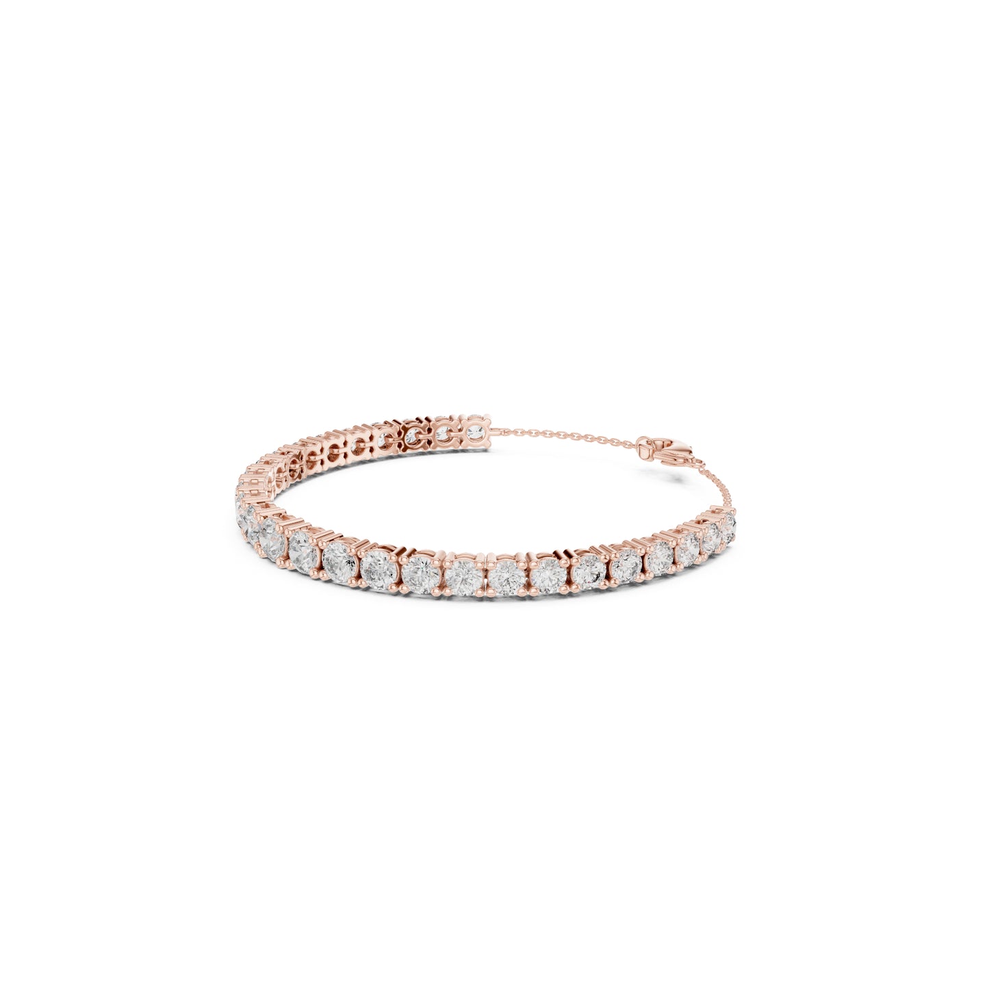 7.14Ct Round Cut High Quality Lab Grown Diamond Vintage Cluster Sparkling Dainty Charm Bracelet For Women's - HIGHCARAT DIAMONDS