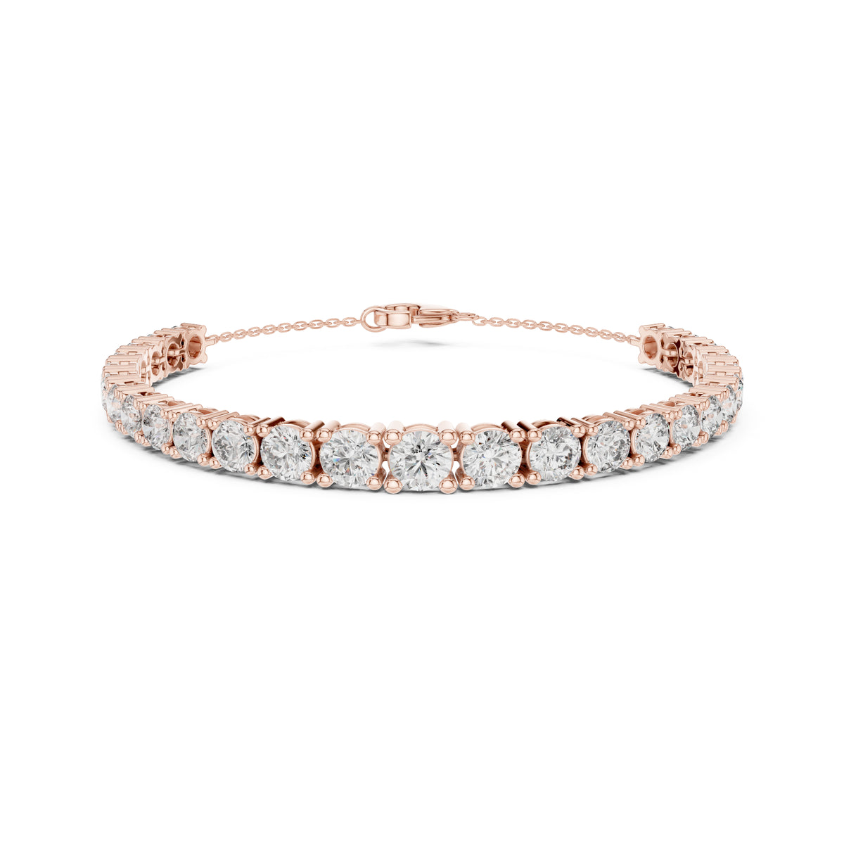 7.14Ct Round Cut High Quality Lab Grown Diamond Vintage Cluster Sparkling Dainty Charm Bracelet For Women's - HIGHCARAT DIAMONDS