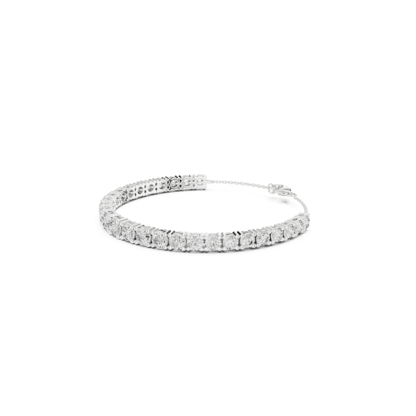 7.14Ct Round Cut High Quality Lab Grown Diamond Vintage Cluster Sparkling Dainty Charm Bracelet For Women's - HIGHCARAT DIAMONDS