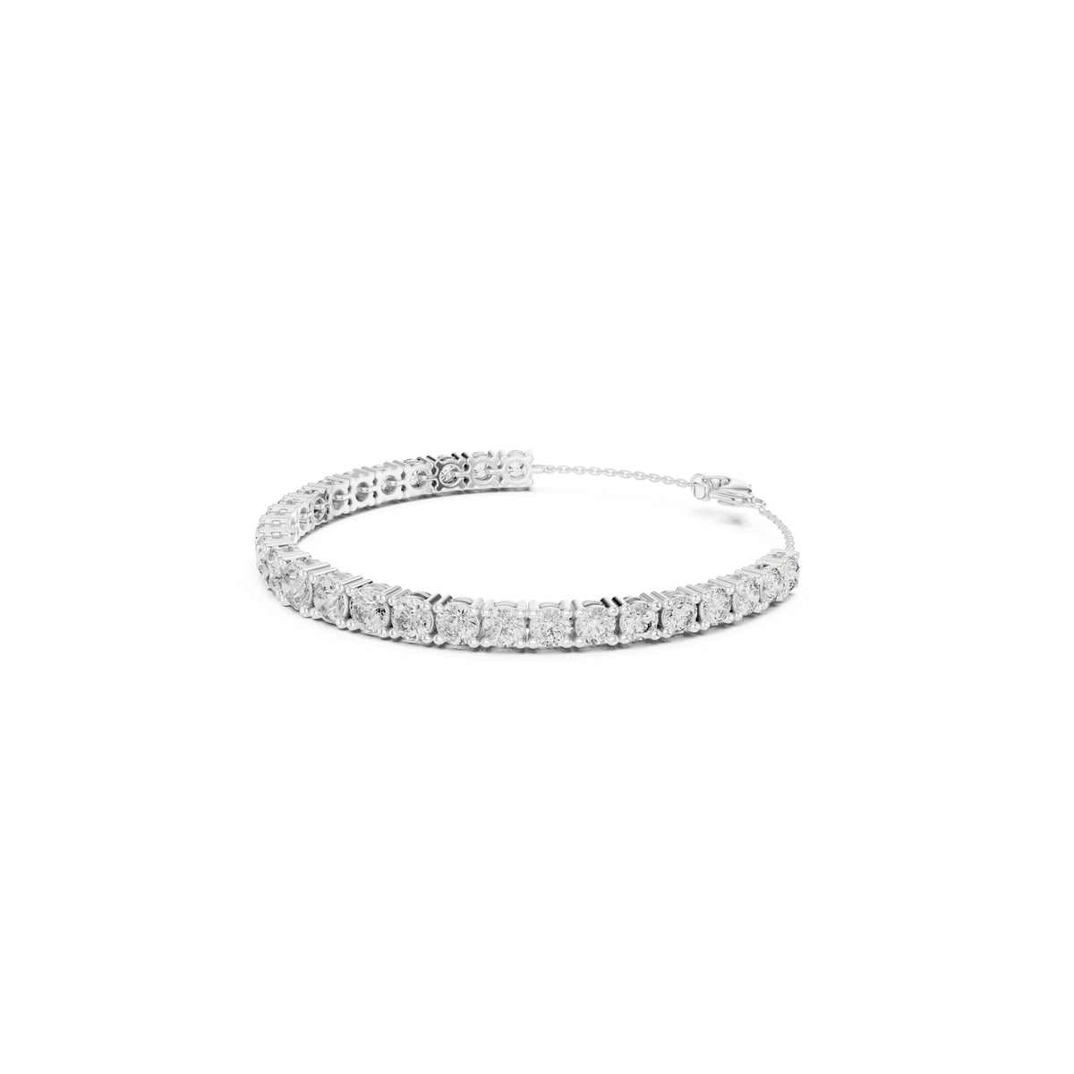 7.14Ct Round Cut High Quality Lab Grown Diamond Vintage Cluster Sparkling Dainty Charm Bracelet For Women's - HIGHCARAT DIAMONDS