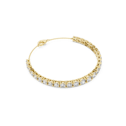 7.14Ct Round Cut High Quality Lab Grown Diamond Vintage Cluster Sparkling Dainty Charm Bracelet For Women's - HIGHCARAT DIAMONDS