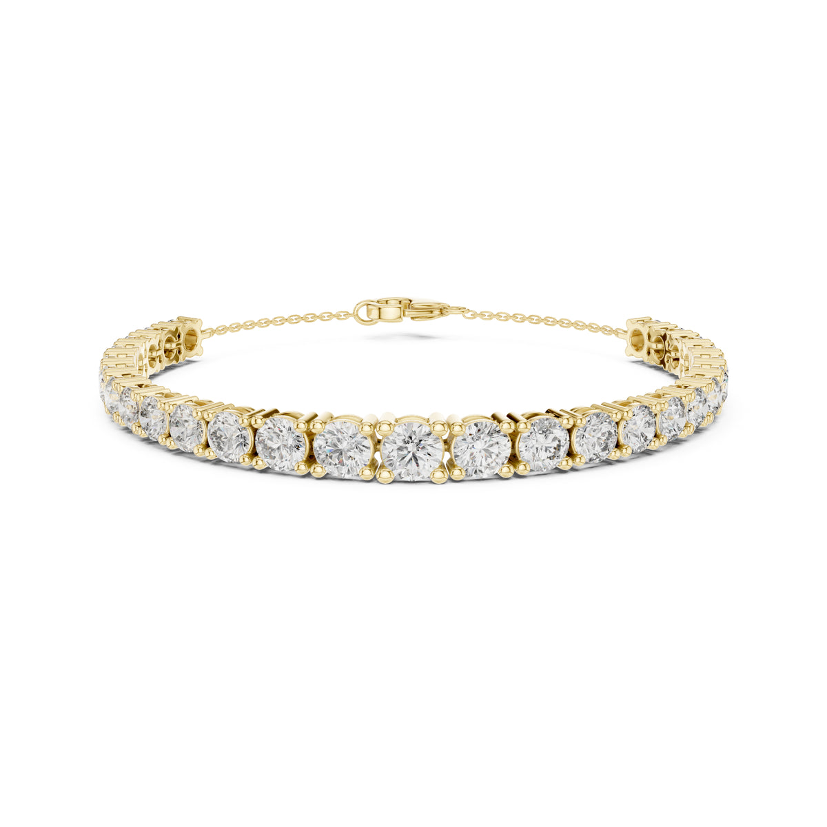 7.14Ct Round Cut High Quality Lab Grown Diamond Vintage Cluster Sparkling Dainty Charm Bracelet For Women's - HIGHCARAT DIAMONDS