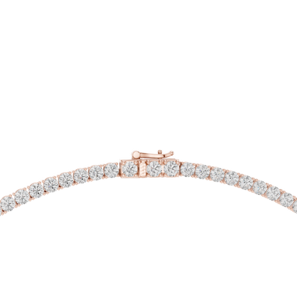 7.21 Ct Natural & Lab Grown Round Shape 10k Solid Gold Stunning Wadding Wear Diamond Necklace - HIGHCARAT DIAMONDS
