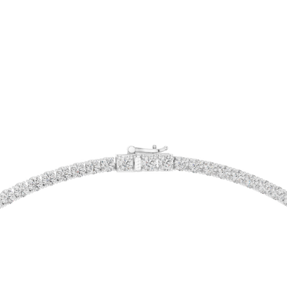 7.21 Ct Natural & Lab Grown Round Shape 10k Solid Gold Stunning Wadding Wear Diamond Necklace - HIGHCARAT DIAMONDS