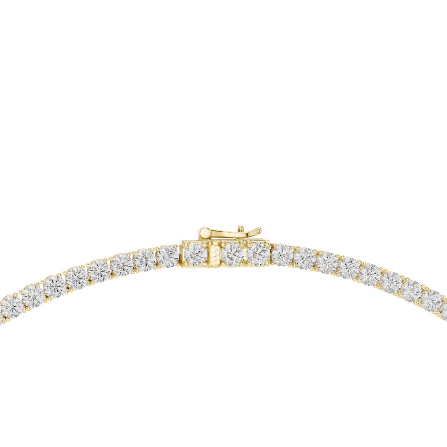 7.21 Ct Natural & Lab Grown Round Shape 10k Solid Gold Stunning Wadding Wear Diamond Necklace - HIGHCARAT DIAMONDS