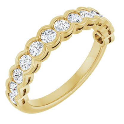 14K Yellow 1/4 CTW Lab-Grown Diamond Anniversary Band