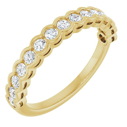 14K Yellow 1/4 CTW Lab-Grown Diamond Anniversary Band