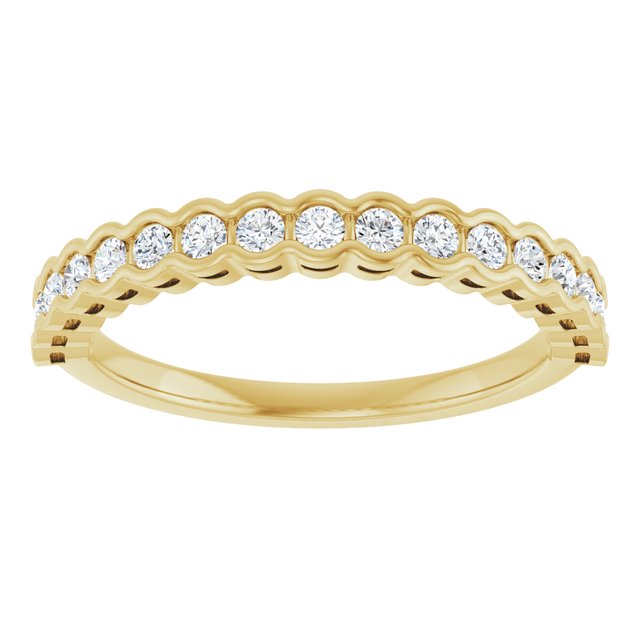 14K Yellow 1/4 CTW Lab-Grown Diamond Anniversary Band