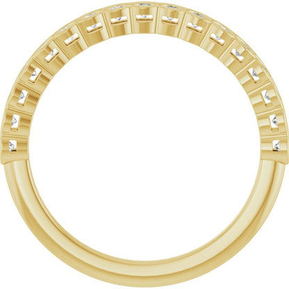 14K Yellow 1/4 CTW Lab-Grown Diamond Anniversary Band