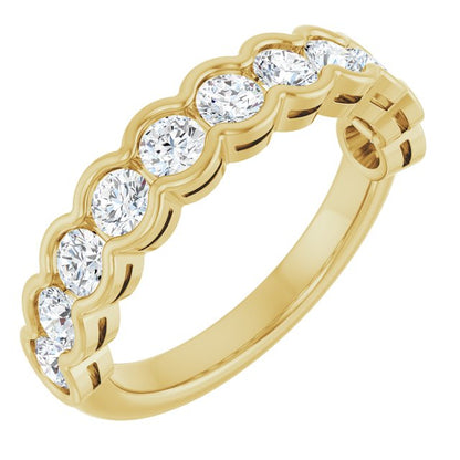 14K Yellow 1/4 CTW Lab-Grown Diamond Anniversary Band