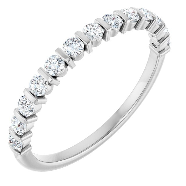 14K White 1/5 CTW Lab-Grown Diamond Anniversary Band