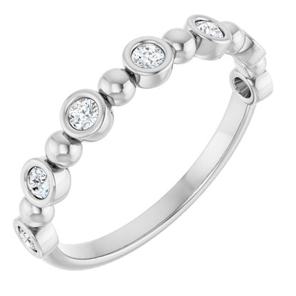 14K Rose 1/5 CTW Lab-Grown Diamond  Anniversary Band