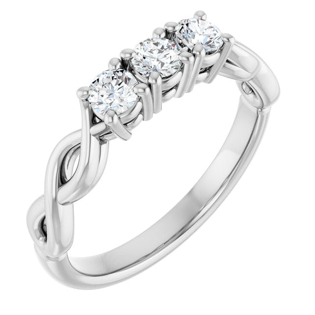 14K Yellow 3/8 CTW Lab-Grown Diamond Anniversary Band