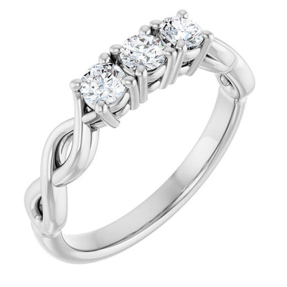 14K Yellow 3/8 CTW Lab-Grown Diamond Anniversary Band