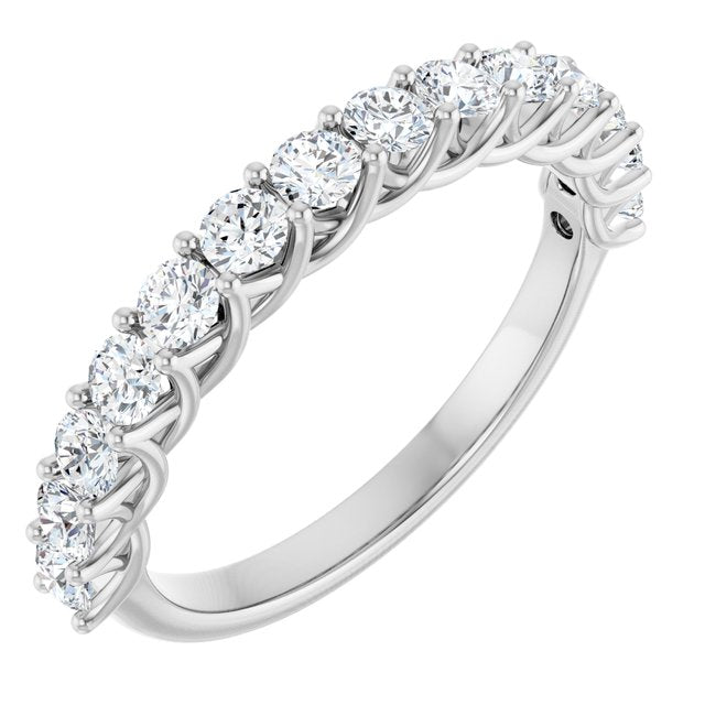 14K Rose 1/2 CTW Lab-Grown Diamond Anniversary Band