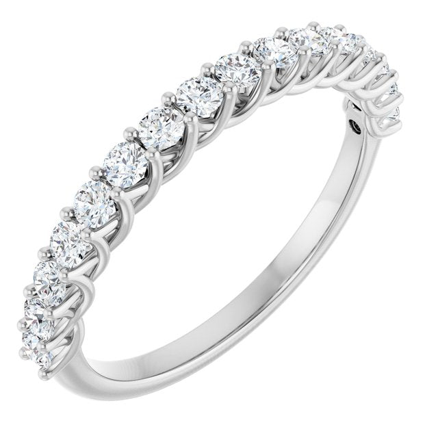 14K Rose 1/2 CTW Lab-Grown Diamond Anniversary Band